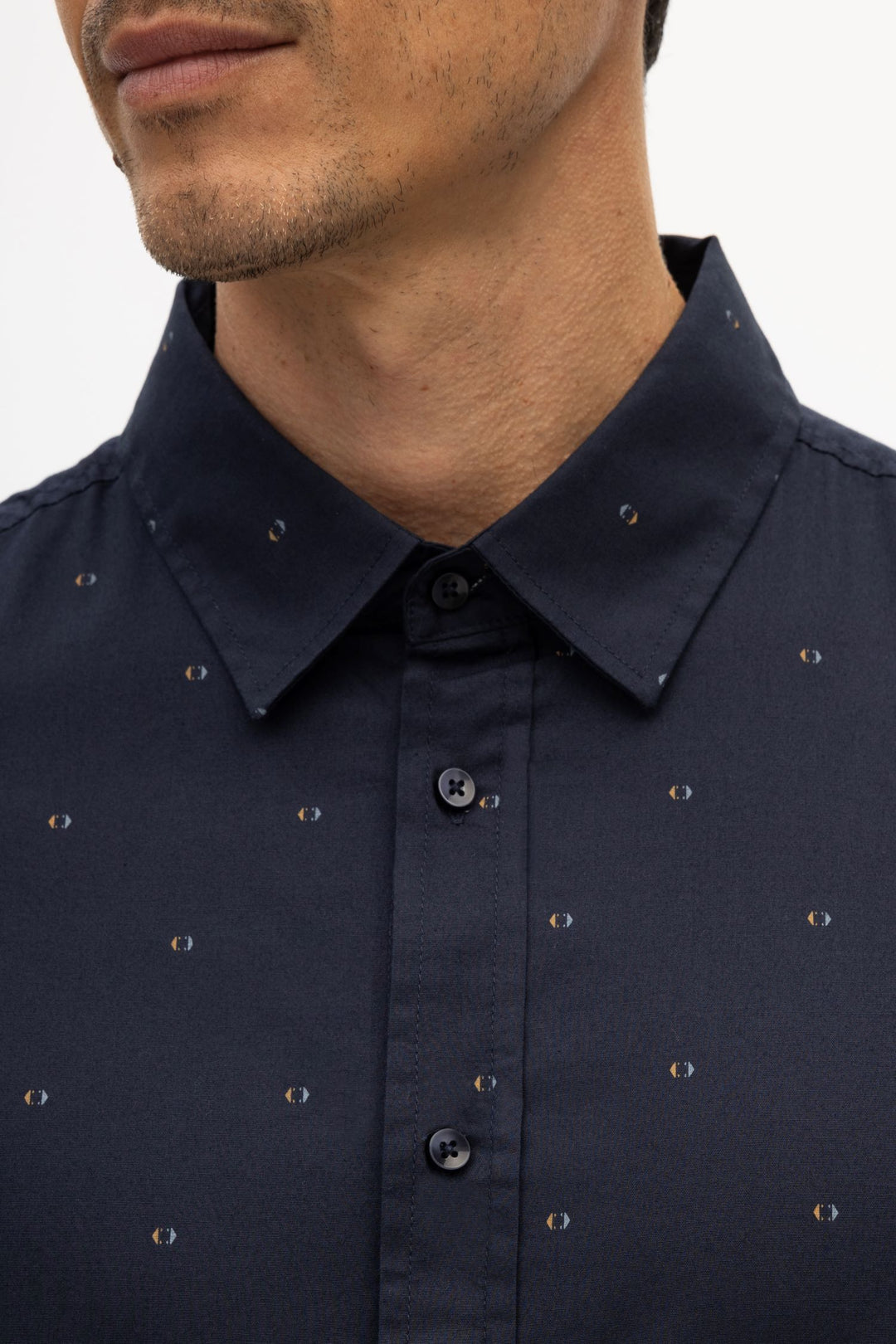 Ryan Navy Geo Shirt