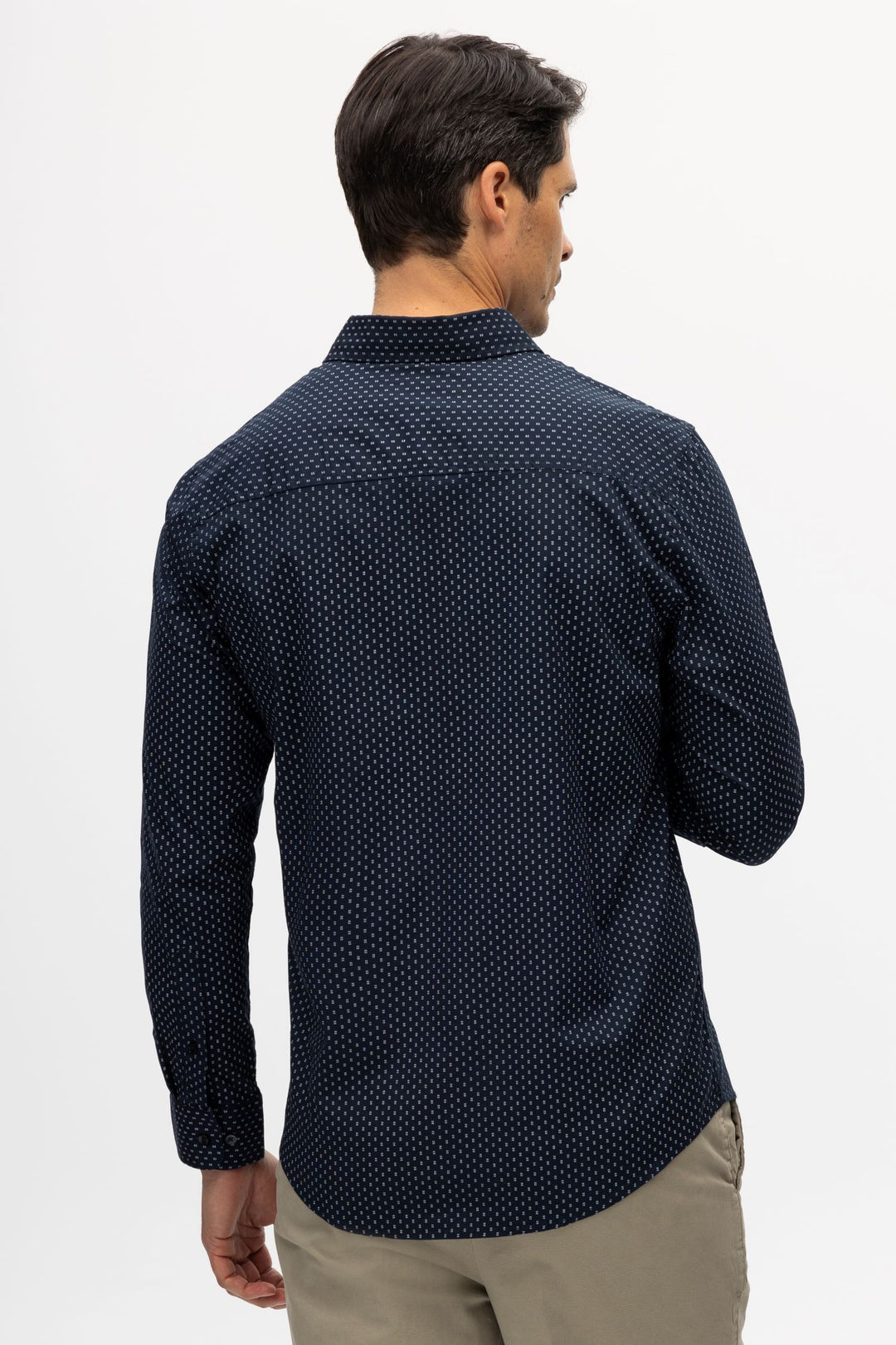 Ryan Dark Navy Geo Shirt