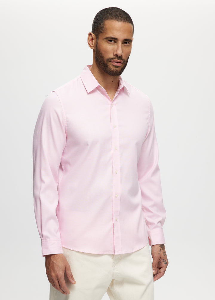 Ryan Soft Touch Stretch Shirt in Pale Pink Shirt