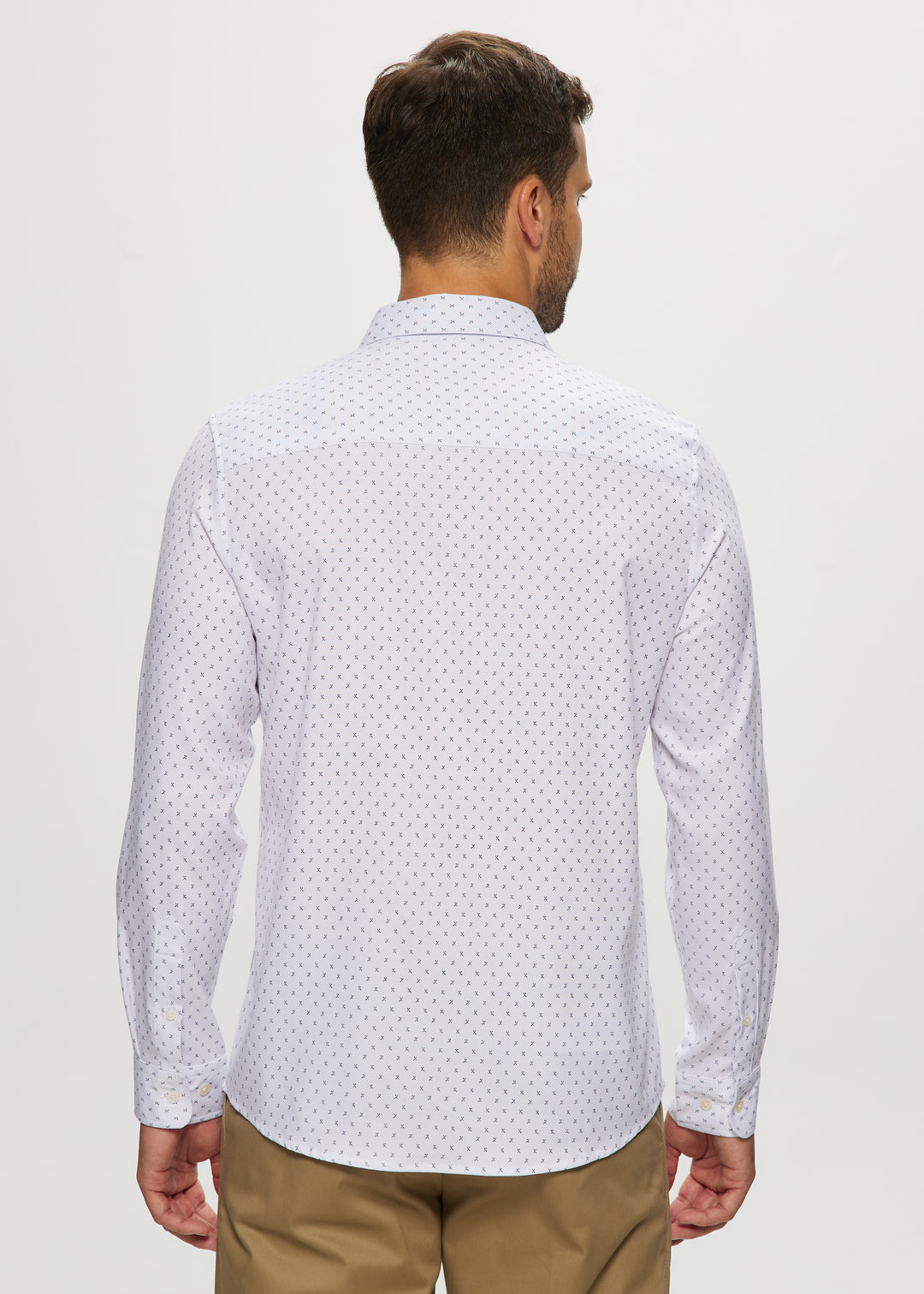 Ryan Soft Touch Stretch Shirt with Ditsy Print