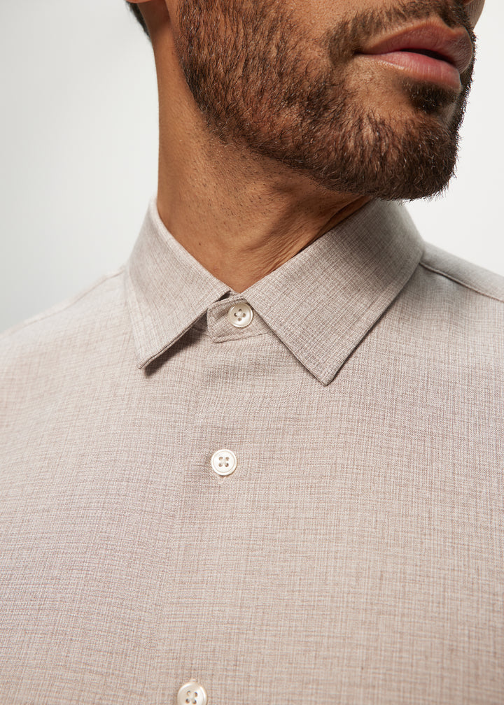 SS Soft Touch Tonal Check Regular 2 Pc Collar Shirt