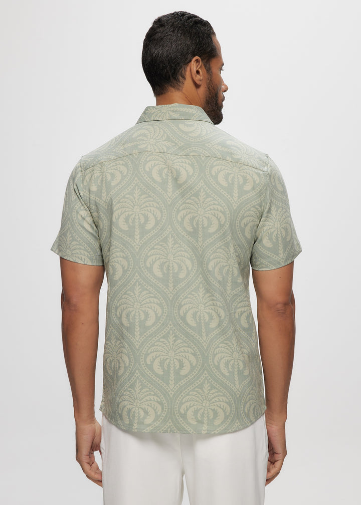 SS Soft Touch AOP Sage Palm