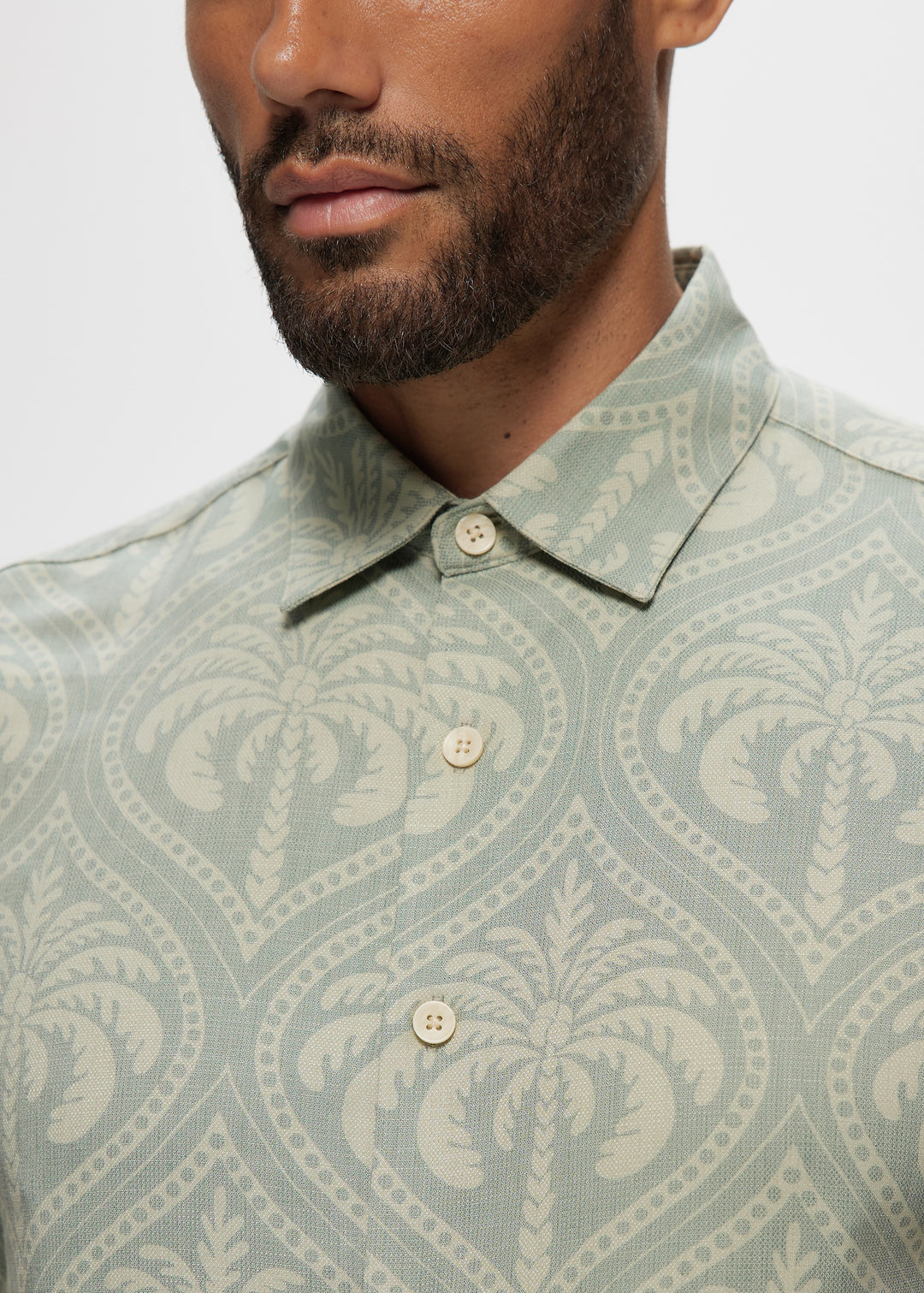 SS Soft Touch AOP Sage Palm