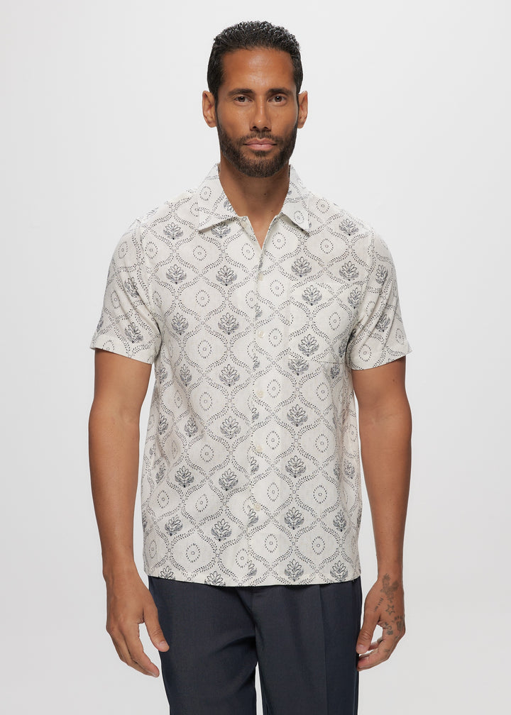 SS Ivory AOP Printed Jacquard