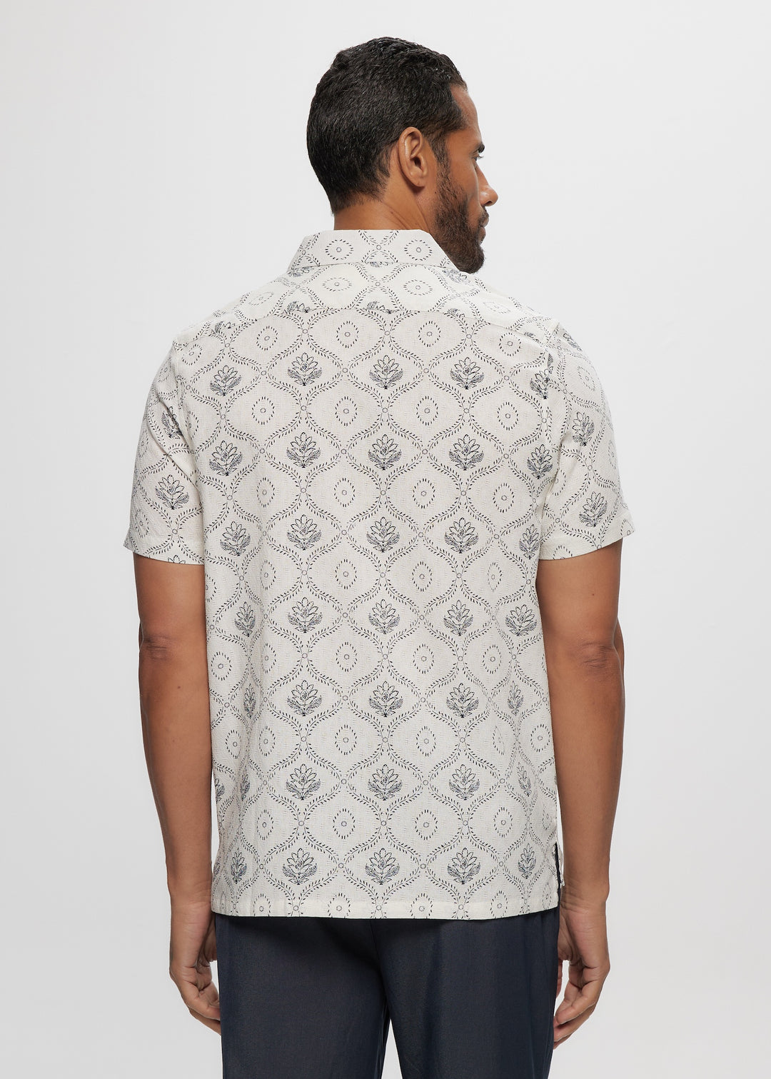 SS Ivory AOP Printed Jacquard