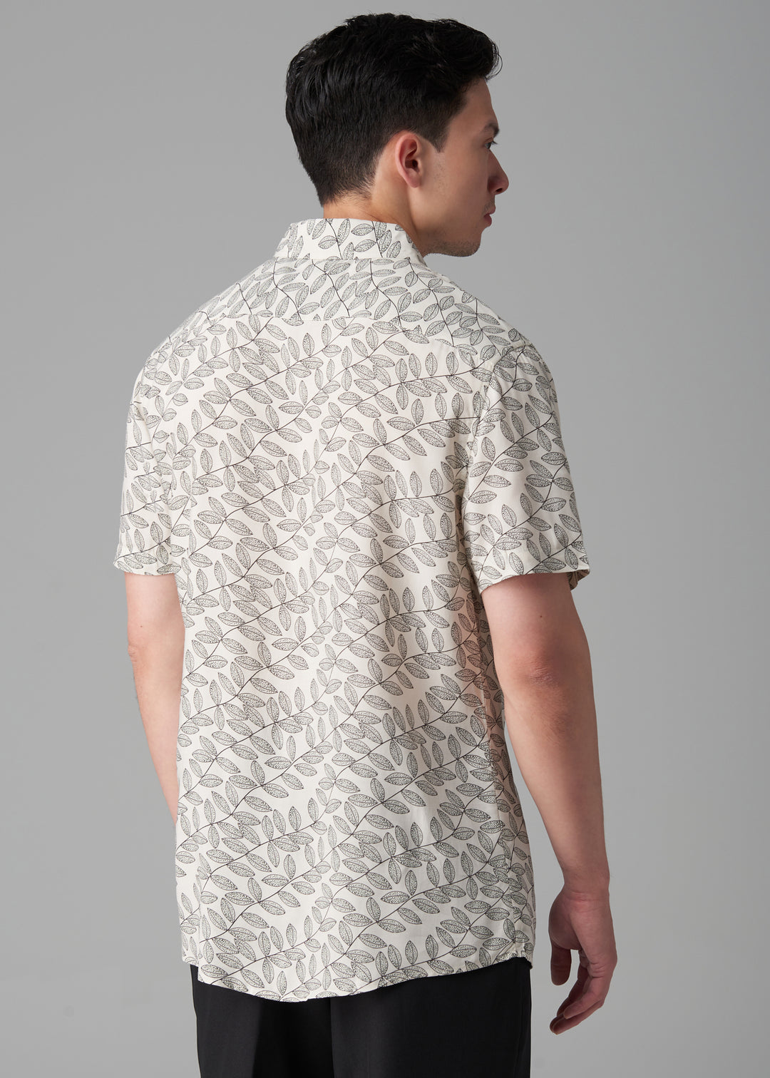 Andrew White Leaf Shirt